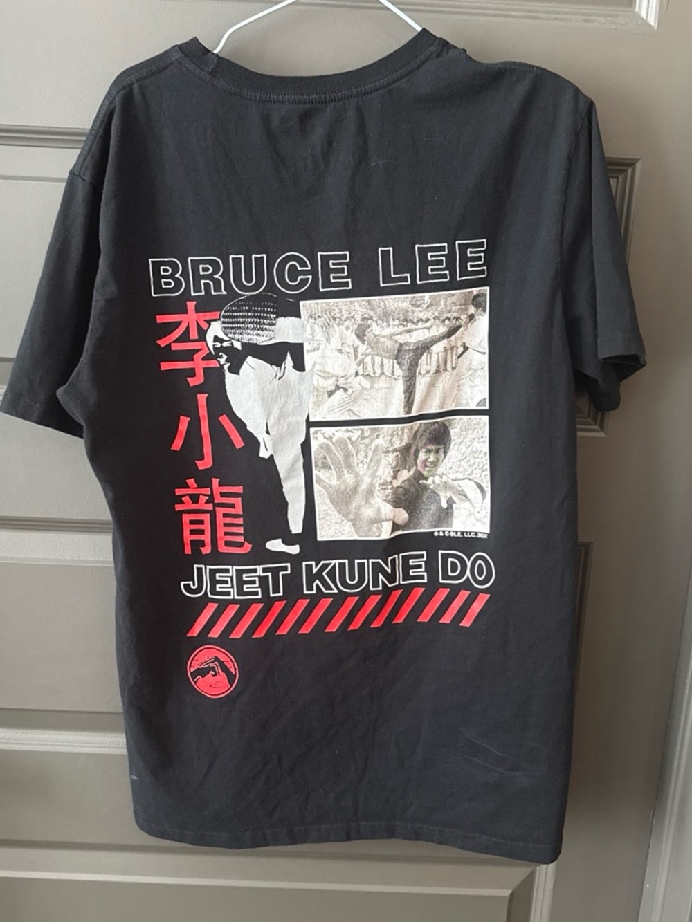 Bruce Lee Jeet Kune Do T-Shirt Men's L Black Martial Arts Graphic Tee Mad Engine
